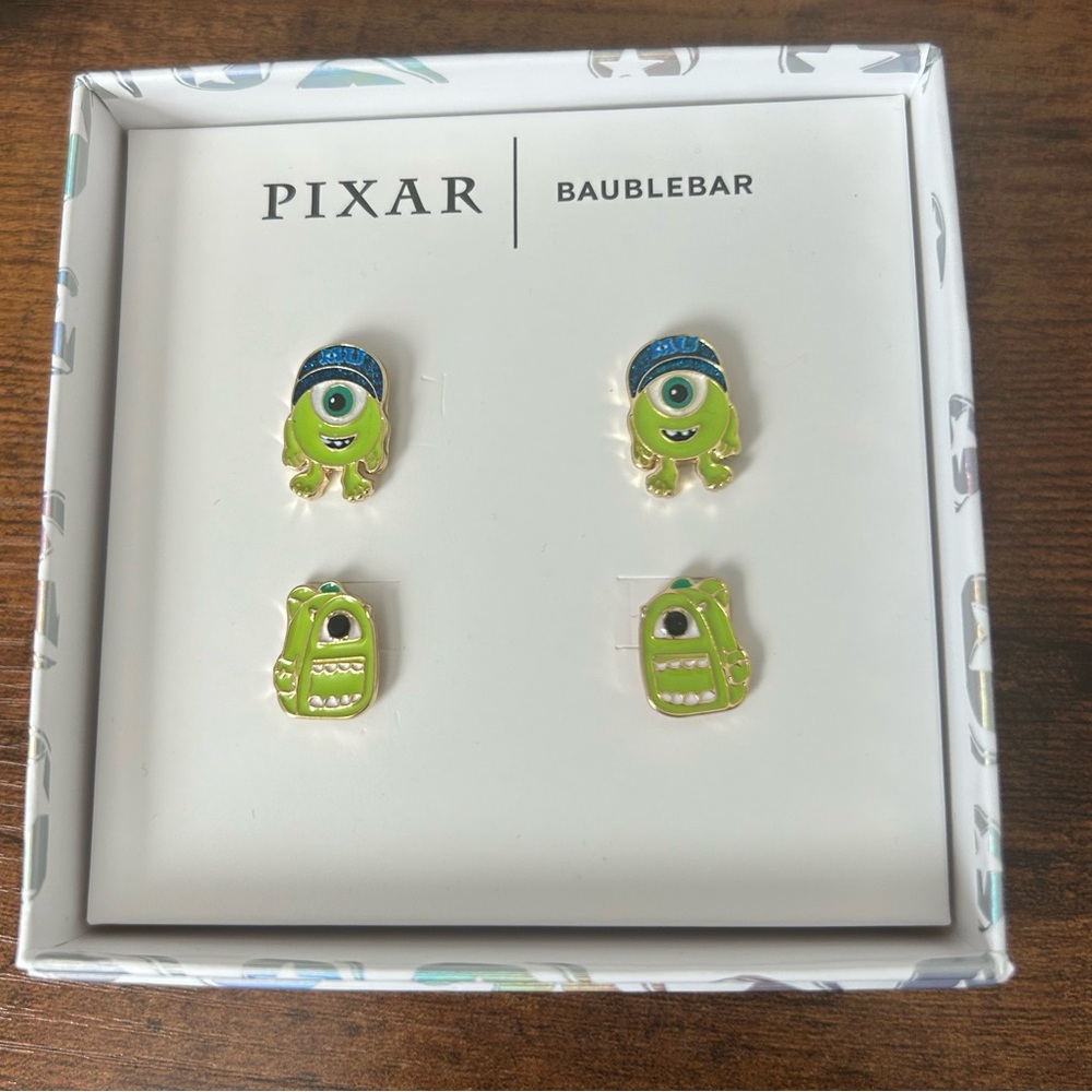Pixar Monster’s Inc. earrings, never worn.